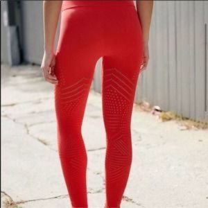 Free People Self Hem Ecology Legging Cardinal Red